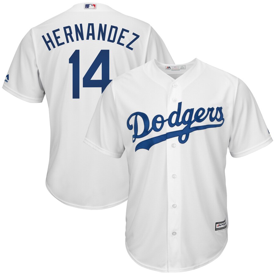 Enrique Hernandez Los Angeles Dodgers Majestic Cool Base Home Player Baseball Jersey - White