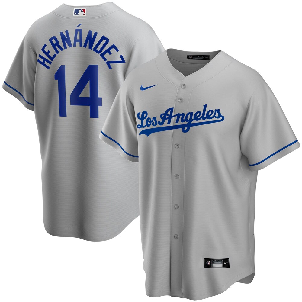 Enrique Hernandez Los Angeles Dodgers Road 2020 Player Baseball Jersey - Gray