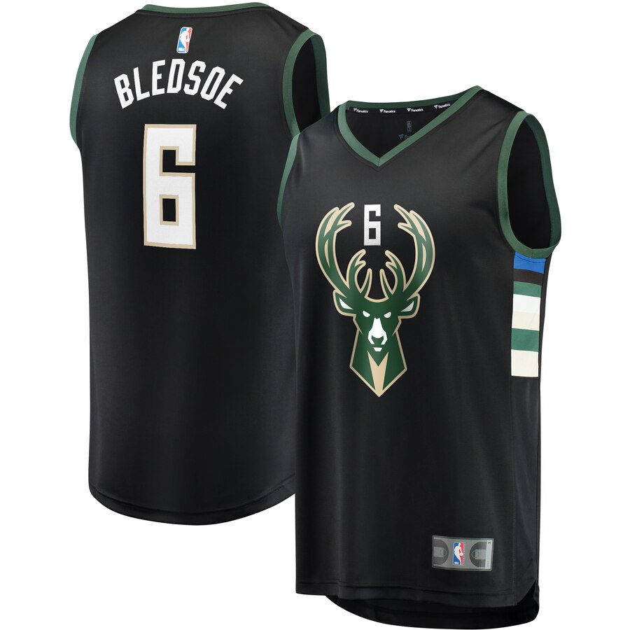 Eric Bledsoe Milwaukee Bucks Fanatics Branded Youth Fast Break Replica Player Basketball Jersey - Statement Edition - Black