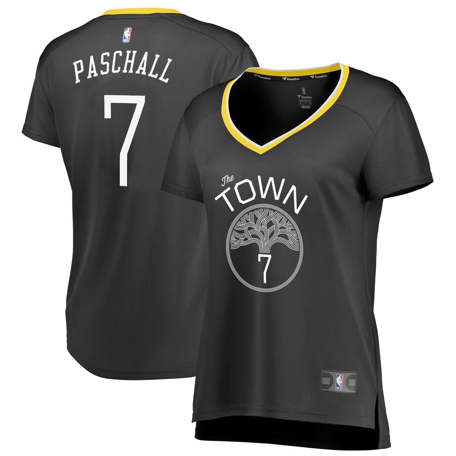 Eric Paschall Golden State Warriors Fanatics Branded Women's Fast Break Replica Basketball Jersey Black - Statement Edition