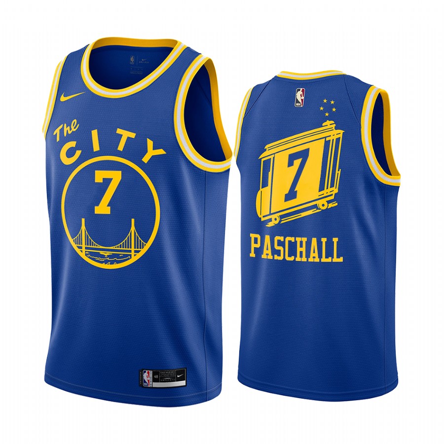 Eric Paschall Golden State Warriors Royal Classic Edition Throwback 2020-21 Basketball Jersey