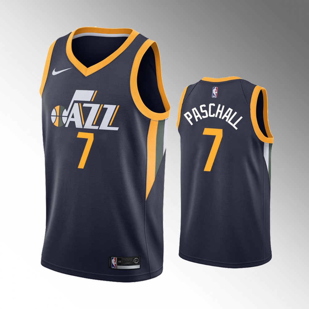 Eric Paschall Utah Jazz 2021 Icon Edition Navy 2021 Trade Basketball Jersey