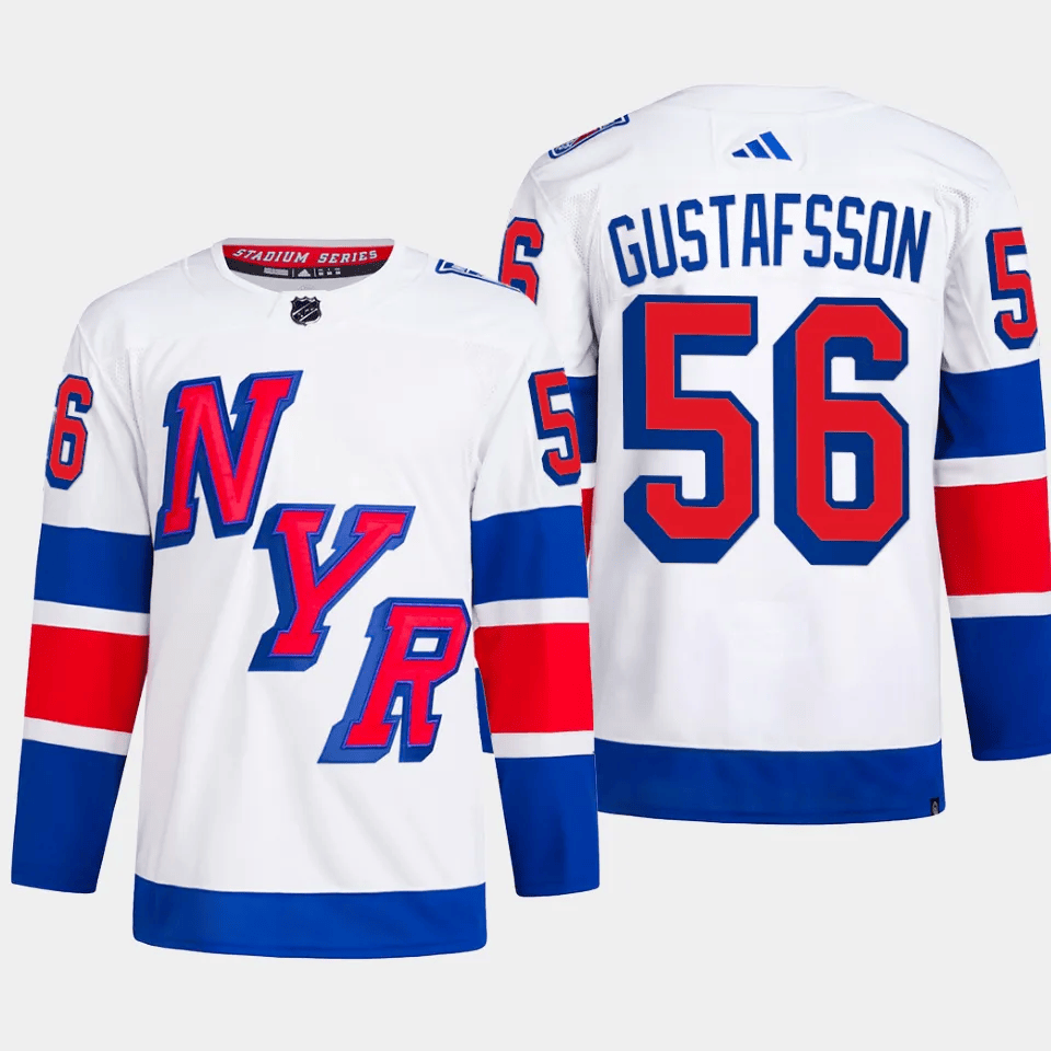 Erik Gustafsson 56 New York Rangers 2024 Stadium Series Primegreen Men Hockey Jersey - White - JS123 