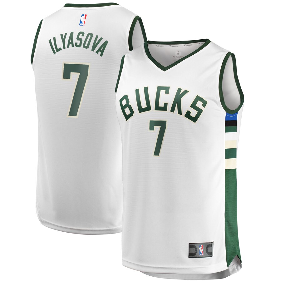 Ersan Ilyasova Milwaukee Bucks Fanatics Branded Youth Fast Break Replica Player Basketball Jersey - Association Edition - White
