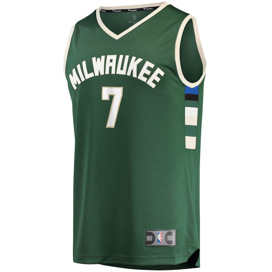 Alternative view of Ersan Ilyasova Milwaukee Bucks Fanatics Branded Youth Fast Break Replica Player Basketball Jersey - Icon Edition - Green