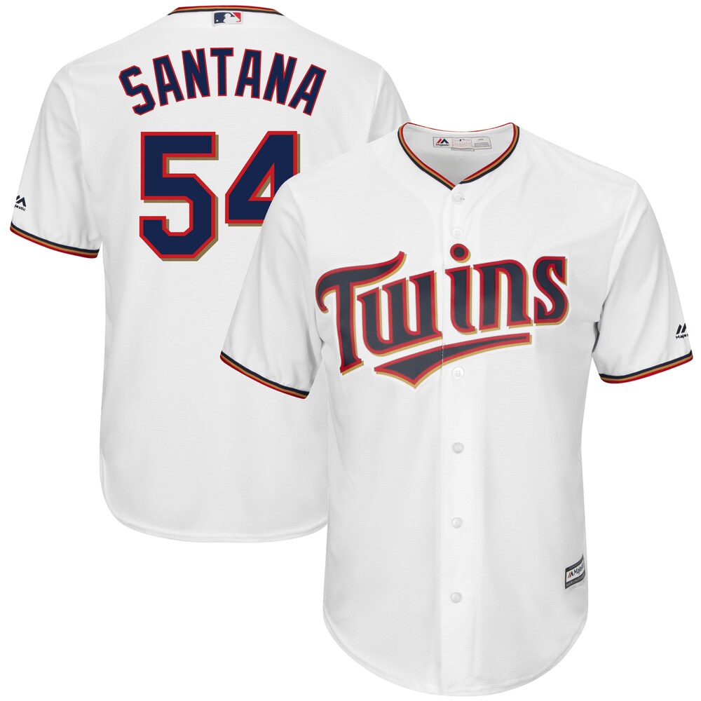 Ervin Santana Minnesota Twins Majestic Home Cool Base Baseball Jersey - White