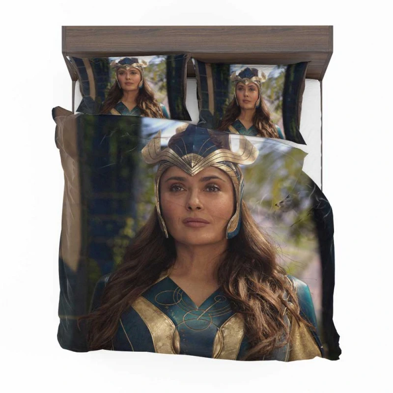 Alternative view of Eternals Movie Salma Hayek Ajak Marvel Bedding Set - Custom Bedding Set