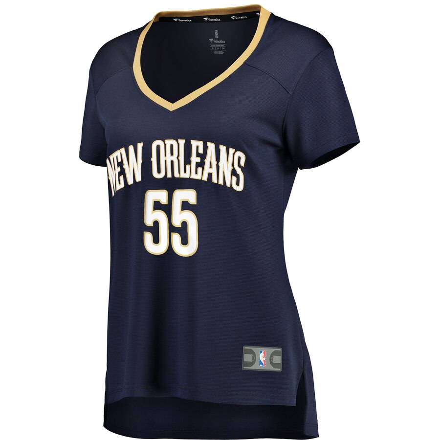 Alternative view of E'twaun Moore New Orleans Pelicans Fanatics Branded Women's Fast Break Player Replica Basketball Jersey - Icon Edition - Navy