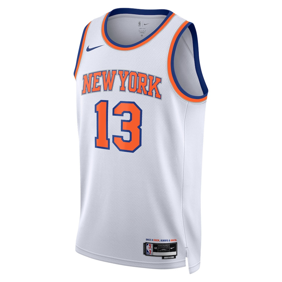 Alternative view of Evan Fournier 13 New York Knicks Unisex Swingman Basketball Jersey - Association Edition - White - JS682 
