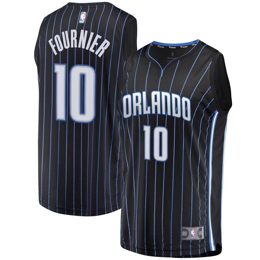 Evan Fournier Orlando Magic Fanatics Branded 2019 Fast Break Replica Jersey Black - Icon Edition