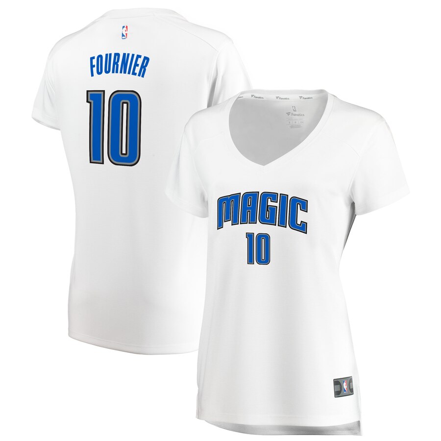 Evan Fournier Orlando Magic Fanatics Branded Women's Fast Break Replica Jersey White - Association Edition
