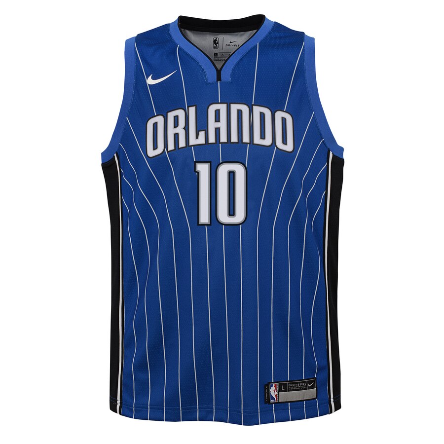 Alternative view of Evan Fournier Orlando Magic Youth Swingman Jersey Royal - Icon Edition