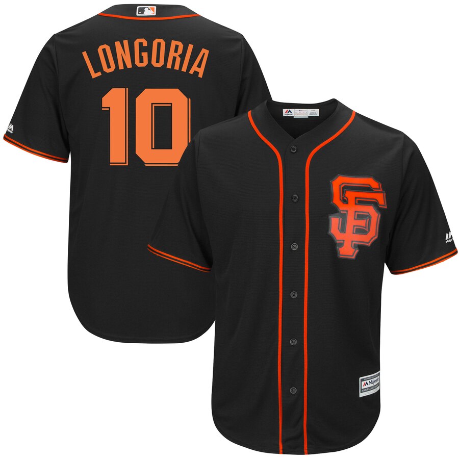 Evan Longoria San Francisco Giants Majestic Alternate Cool Base Player Baseball Jersey - Black