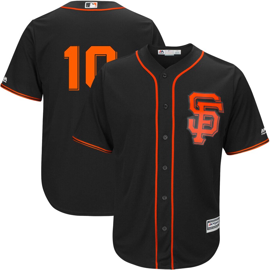 Evan Longoria San Francisco Giants Majestic Alternate Official Cool Base Replica Player Baseball Jersey - Black