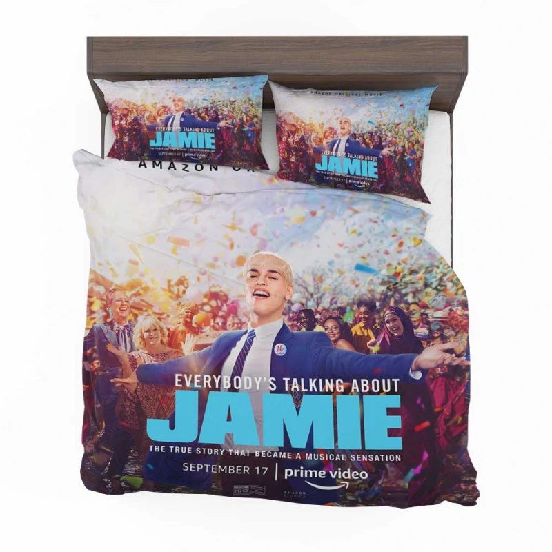 Alternative view of Everybodys Talking About Jamie Movie Frackles Max Harwood Bedding Set - Custom Bedding Set