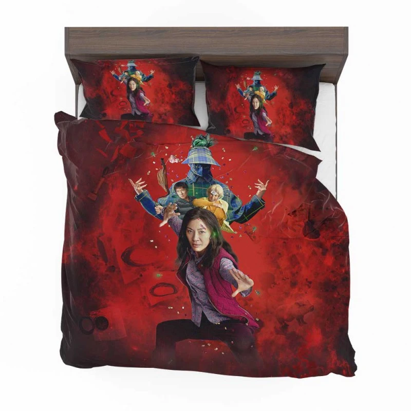Alternative view of Everything Everywhere All At Once Movie Michelle Yeoh Bedding Set - Custom Bedding Set