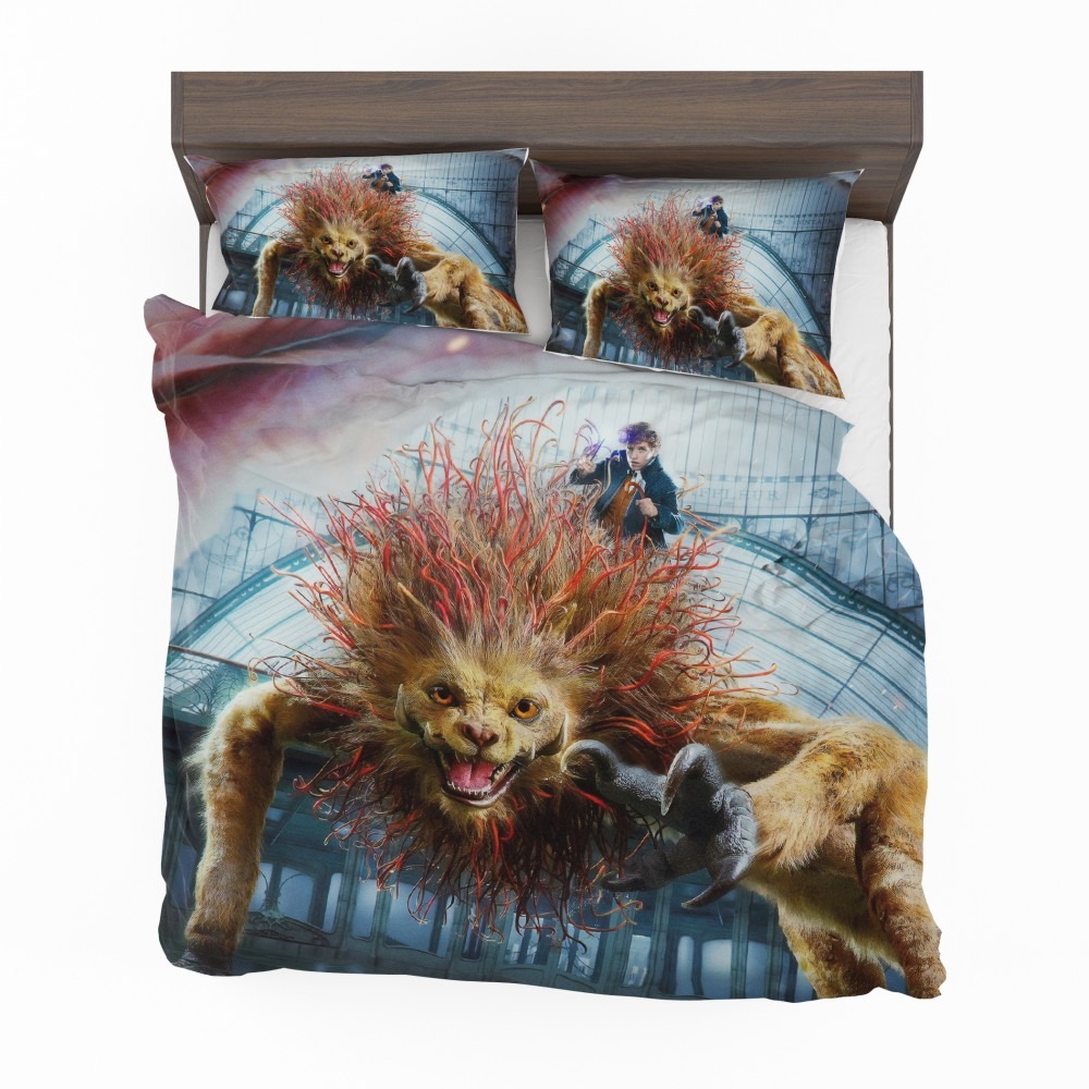 Alternative view of Fantastic Beasts The Crimes Of Grindelwald Movie Eddie Redmayne Bedding Set - Custom Bedding Set