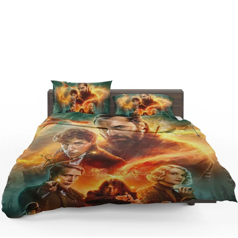 Fantastic Beasts The Secrets Of Dumbledore Movie Poster Bedding Set - Custom Bedding Set