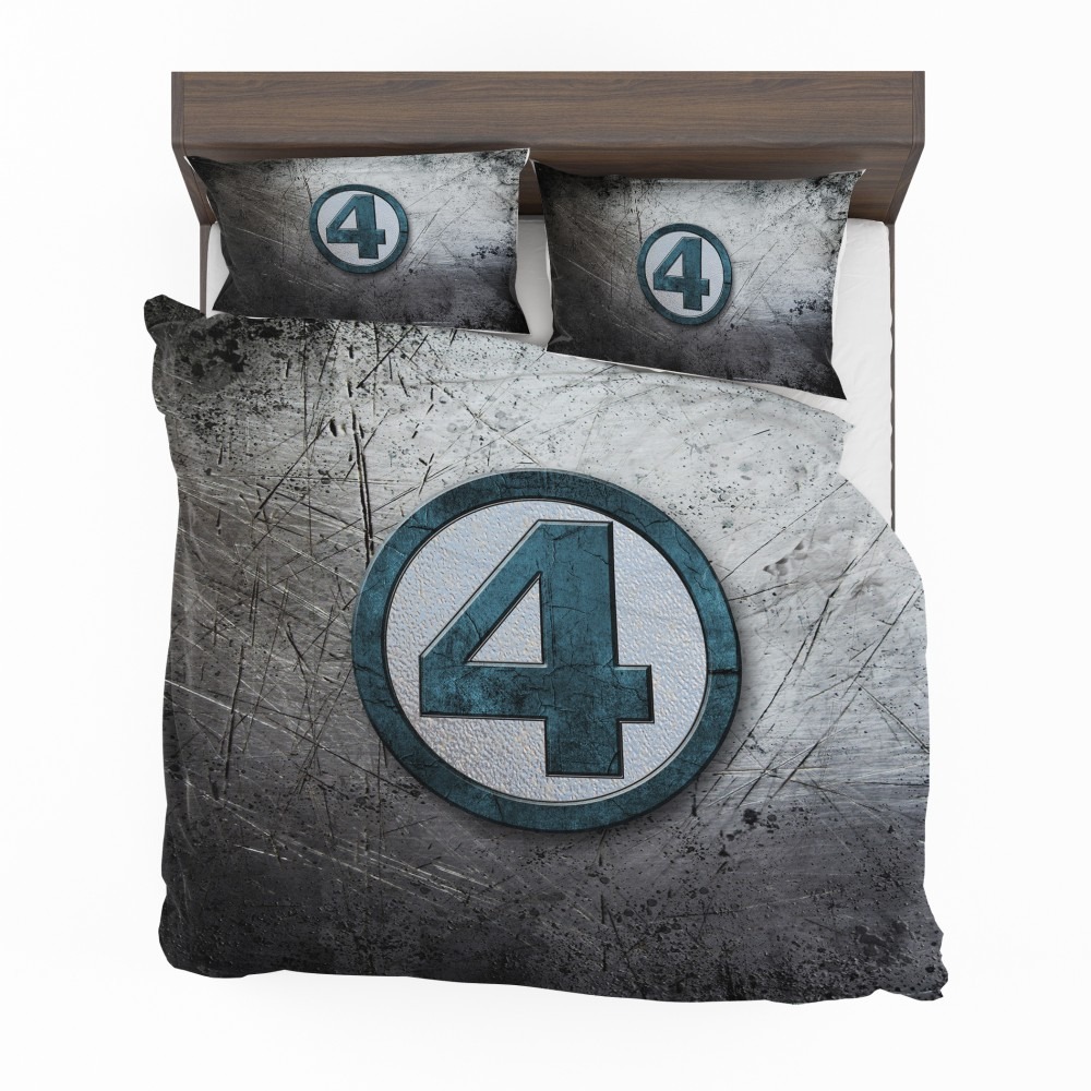 Alternative view of Fantastic Four Logo Marvel Comics Bedding Set - Custom Bedding Set
