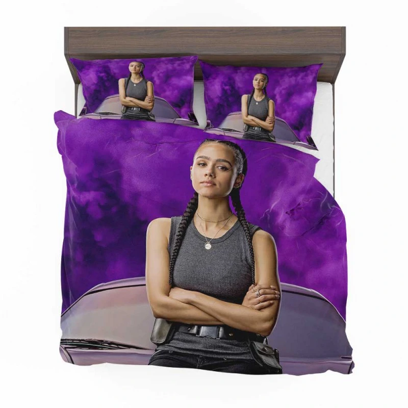 Alternative view of Fast & Furious 9 Movie Nathalie Emmanuel Ramsey Bedding Set - Custom Bedding Set