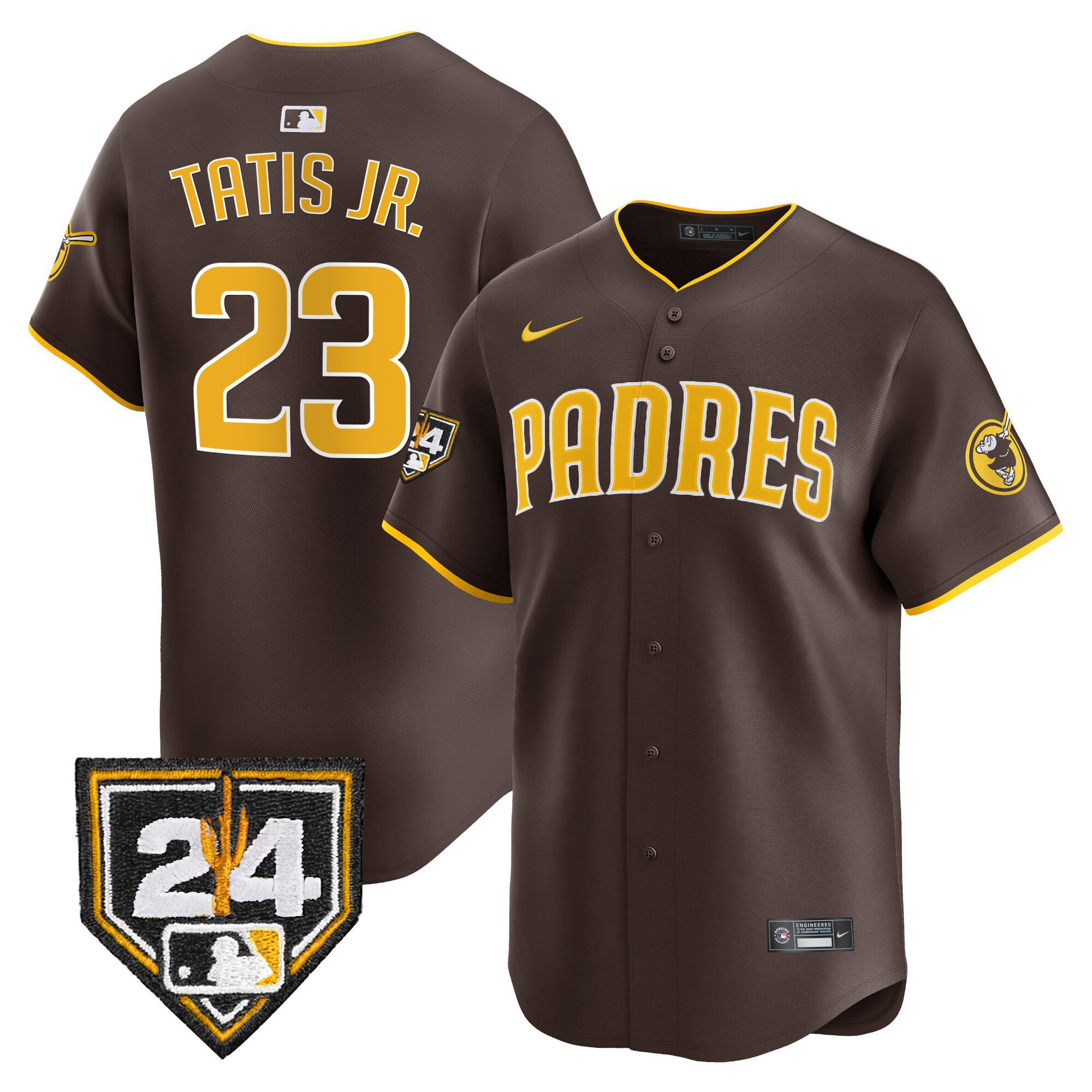 Fernando Tatis Jr. 23 San Diego Padres 2024 Spring Training Men Baseball Jersey - Brown 