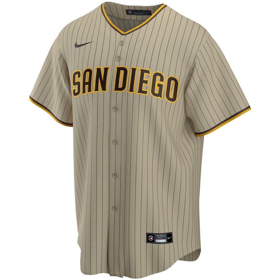 Alternative view of Fernando Tatis Jr. 23 San Diego Padres Alternate Men Jersey - Tan 