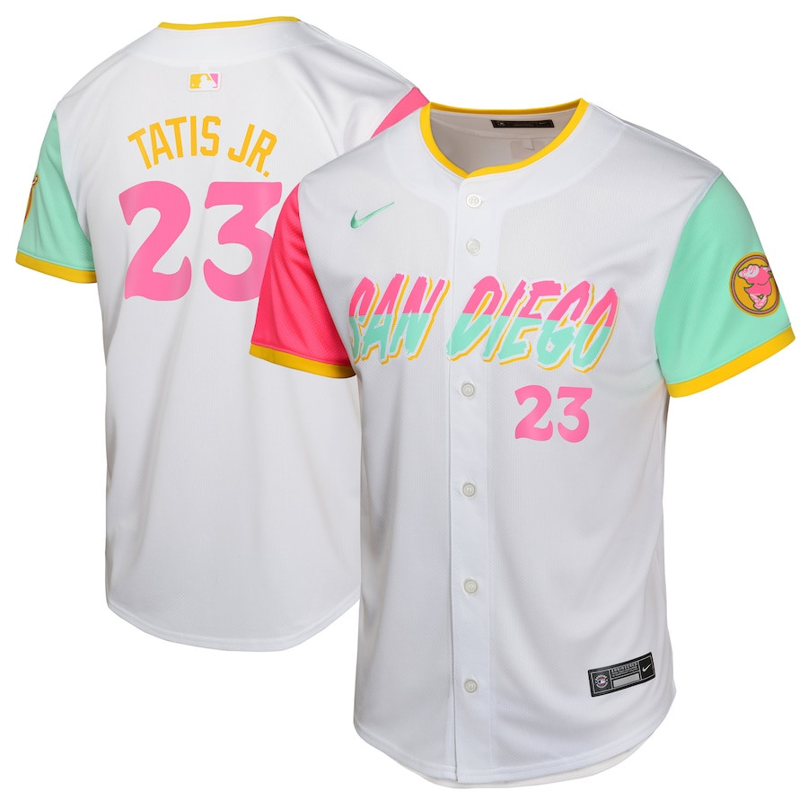 Fernando Tatis Jr. 23 San Diego Padres City Connect Limited YOUTH Jersey - White 