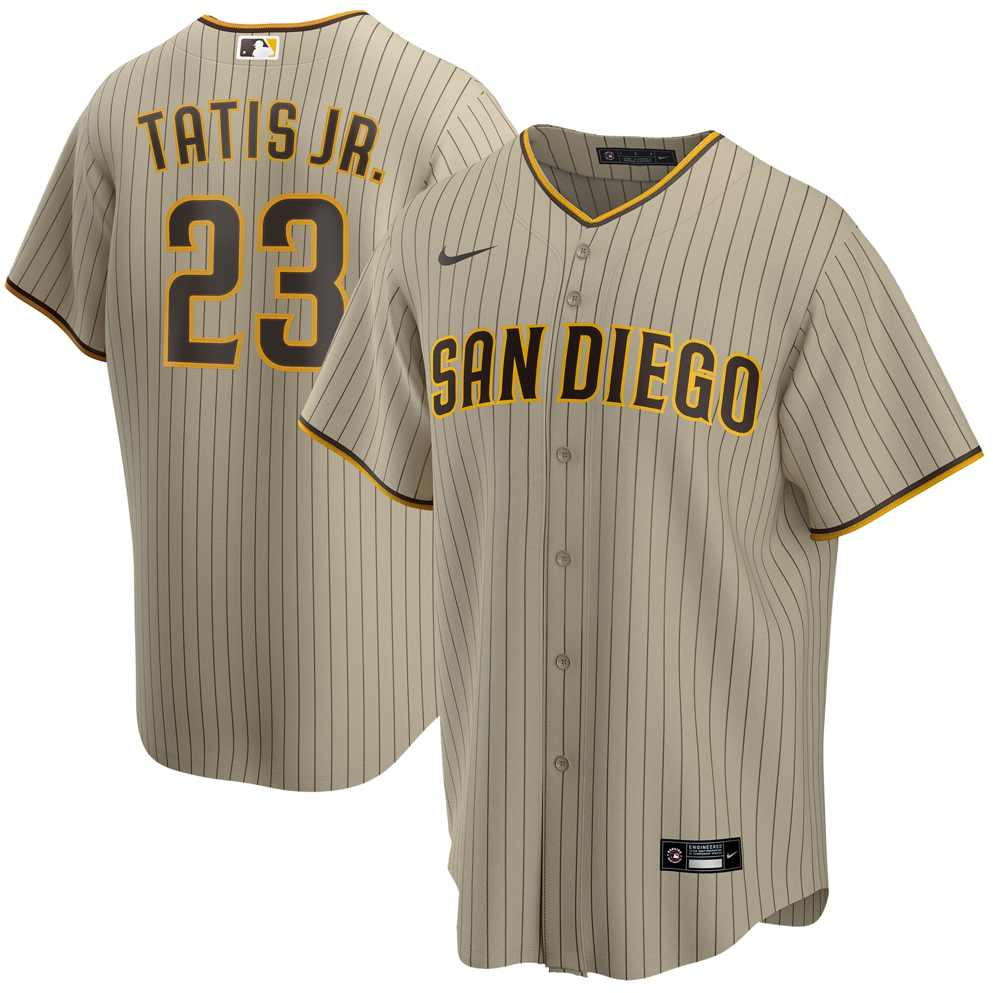 Fernando Tatis Jr. San Diego Padres Alternate Replica Player Baseball Jersey – Brown