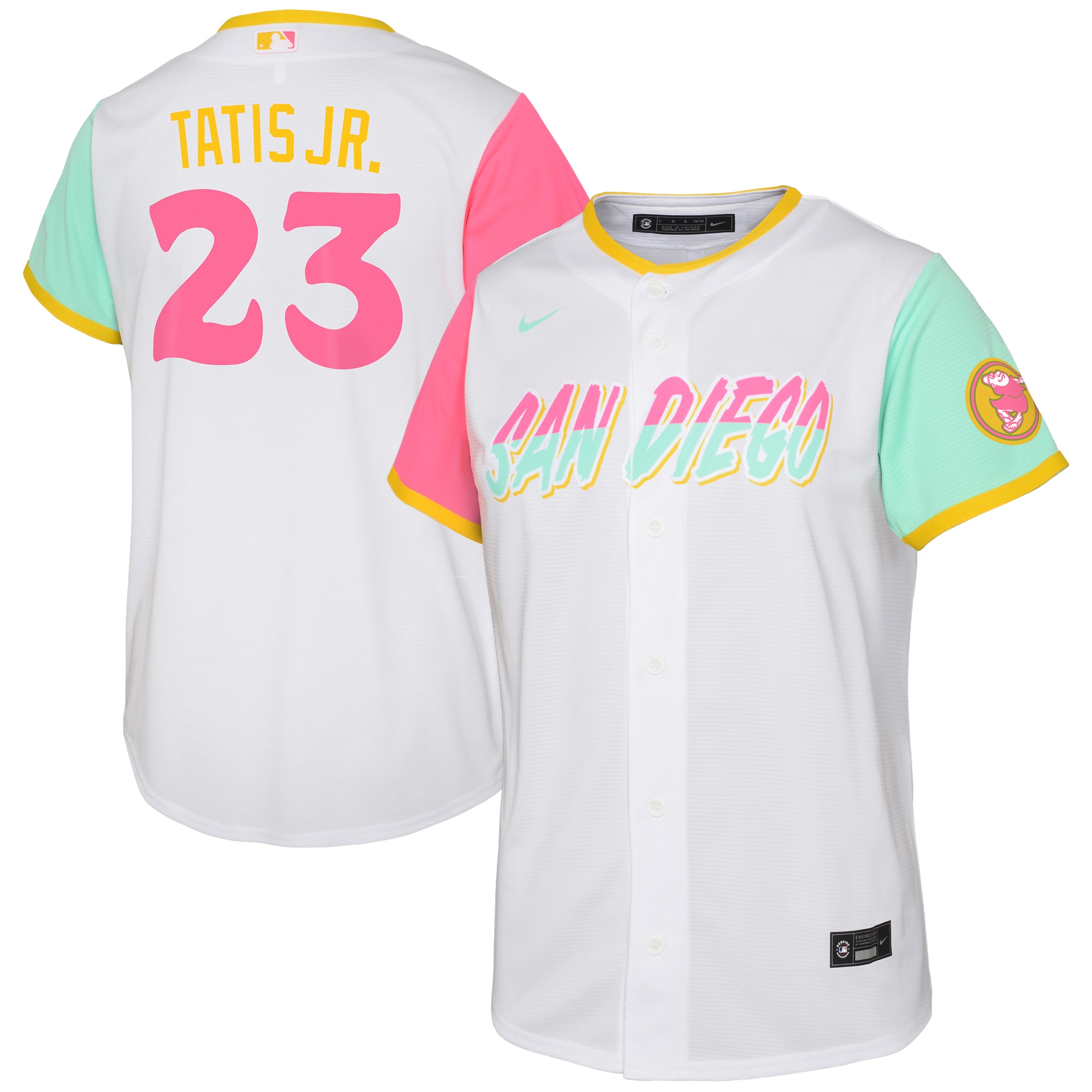 Fernando Tatis Jr. San Diego Padres Preschool 2022 City Connect Replica Player Baseball Jersey - White