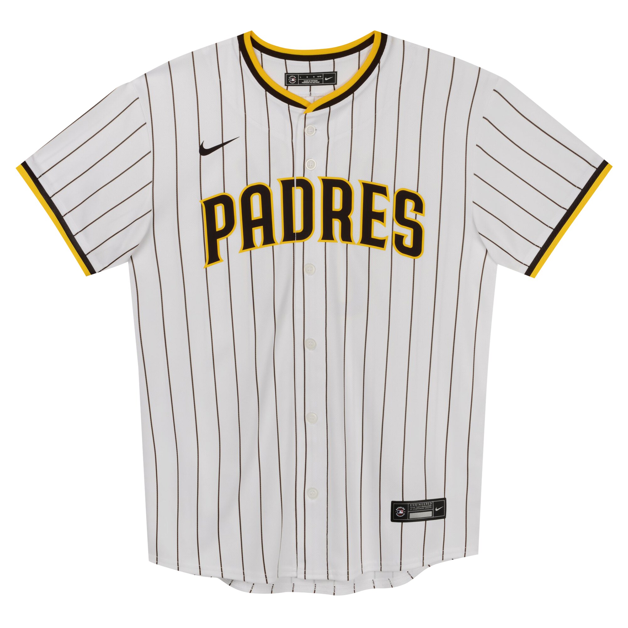 Alternative view of Fernando Tatis Jr. San Diego Padres Preschool Home Game Baseball Jersey - White
