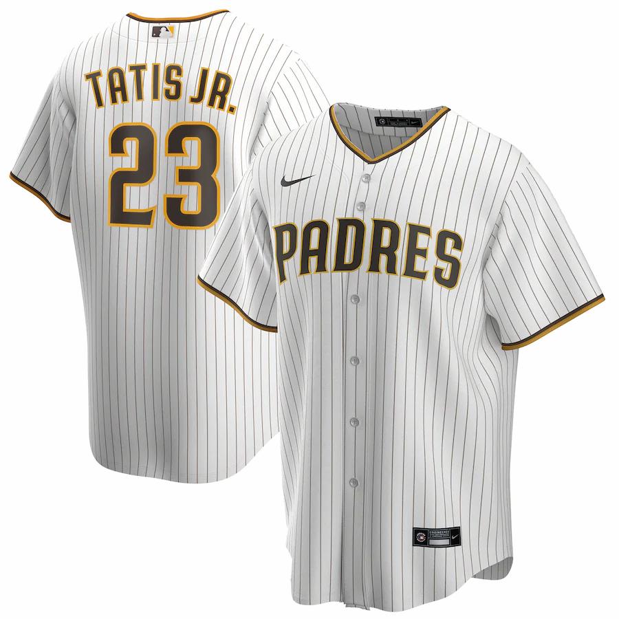 Fernando TatÃƒÆ’Ã‚Â­s Jr. San Diego Padres Home 2020 Replica Player Baseball Jersey - White/brown