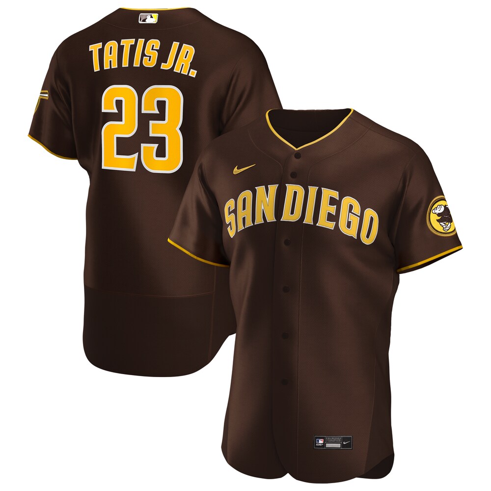 Fernando TatÃƒÆ’Ã‚Â­s Jr. San Diego Padres Road 2020 Player Baseball Jersey - Brown Color