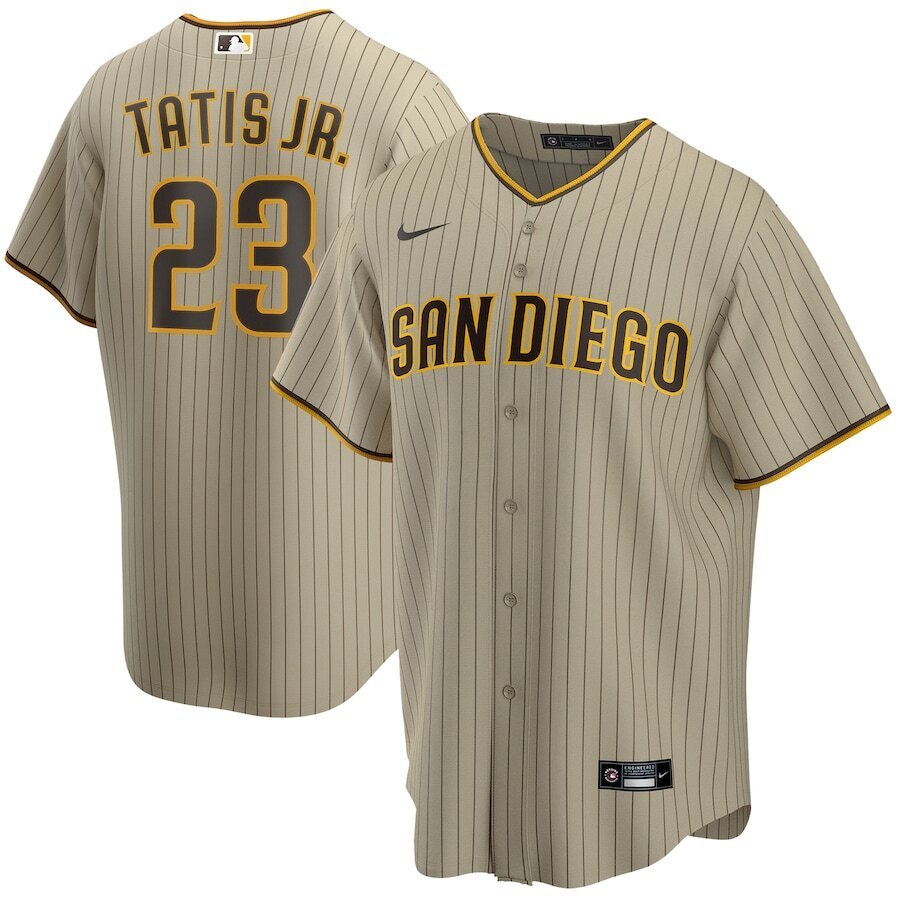 Fernando TatÃƒÆ’Ã‚Â­s San Diego Padres Alternate 2020 Replica Player Baseball Jersey - Tan/brown