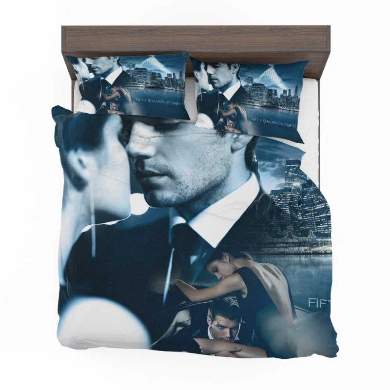 Alternative view of Fifty Shades Of Grey Movie Dakota Johnson Jamie Dornan Bedding Set - Custom Bedding Set