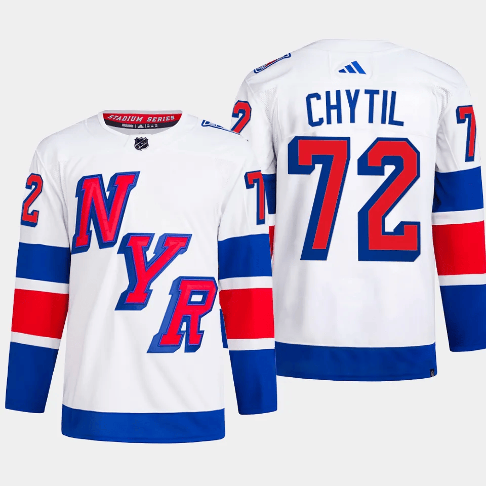 Filip Chytil 72 New York Rangers 2024 Stadium Series Primegreen Men Hockey Jersey - White - JS712 