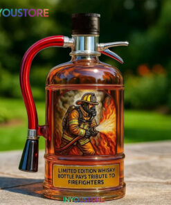 Fire Extinguisher Firefighter Whiskey Bottle