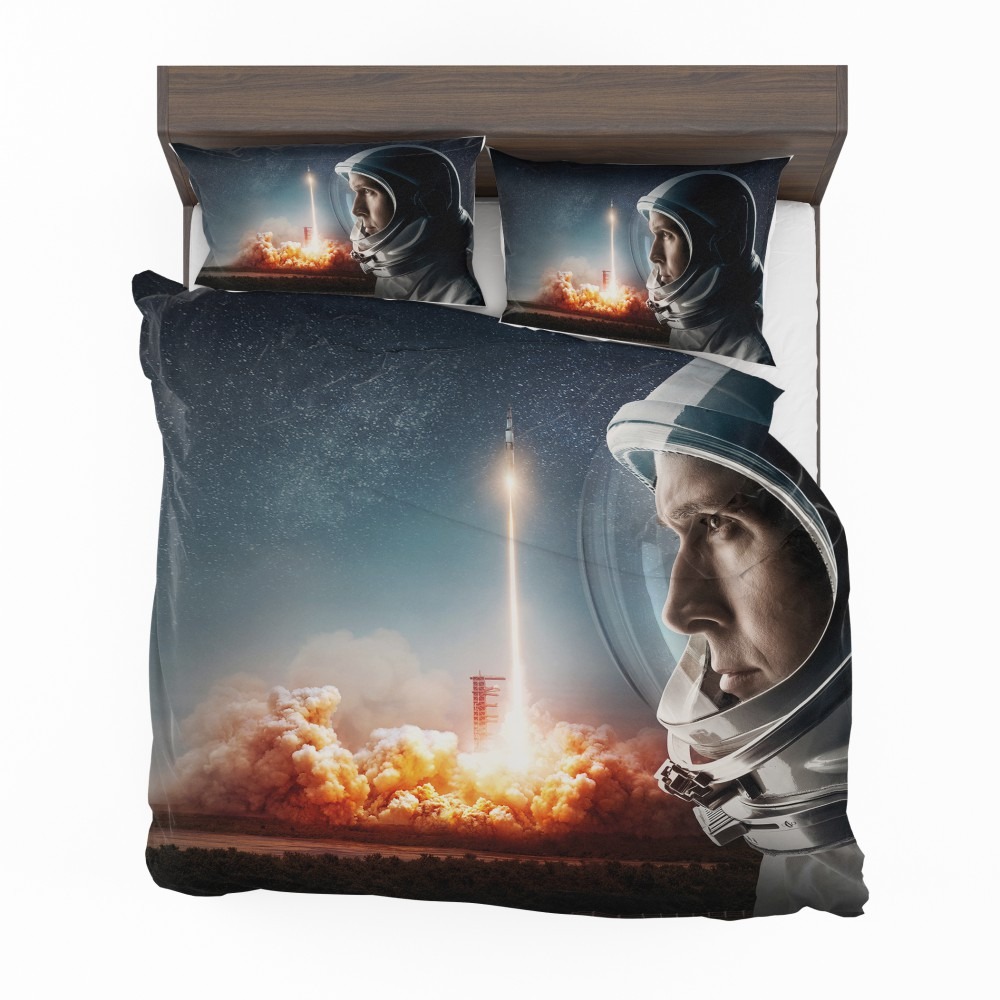 Alternative view of First Man Movie Astronaut Ryan Gosling Bedding Set - Custom Bedding Set