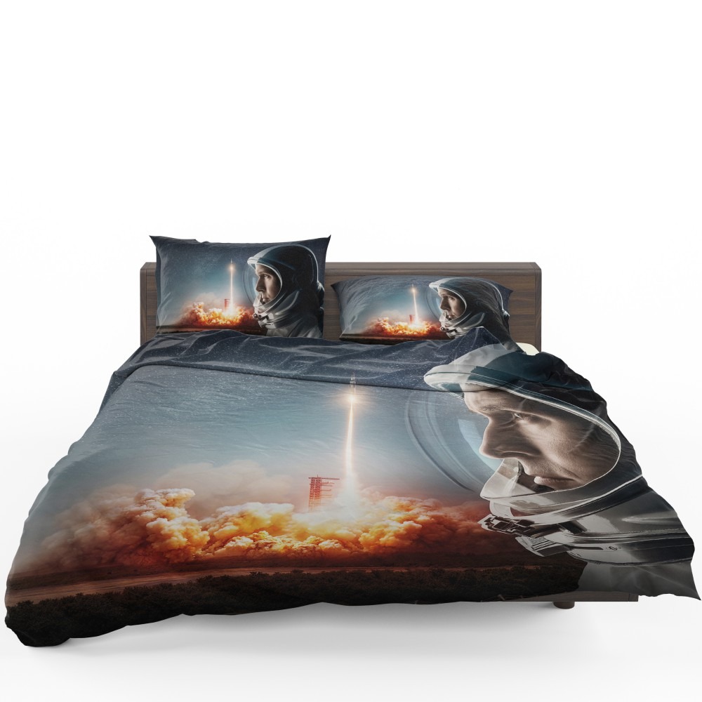 First Man Movie Astronaut Ryan Gosling Bedding Set - Custom Bedding Set