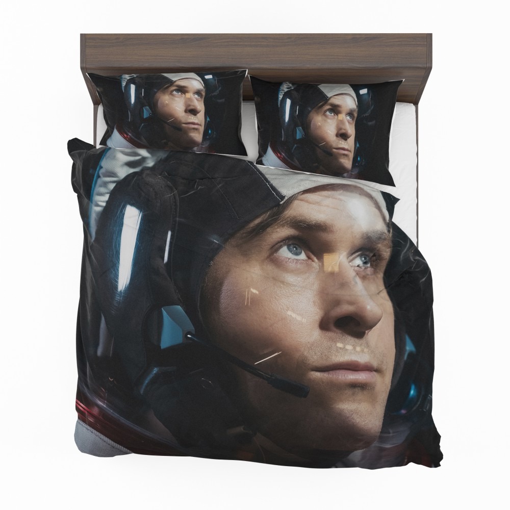 Alternative view of First Man Movie Ryan Gosling Bedding Set - Custom Bedding Set