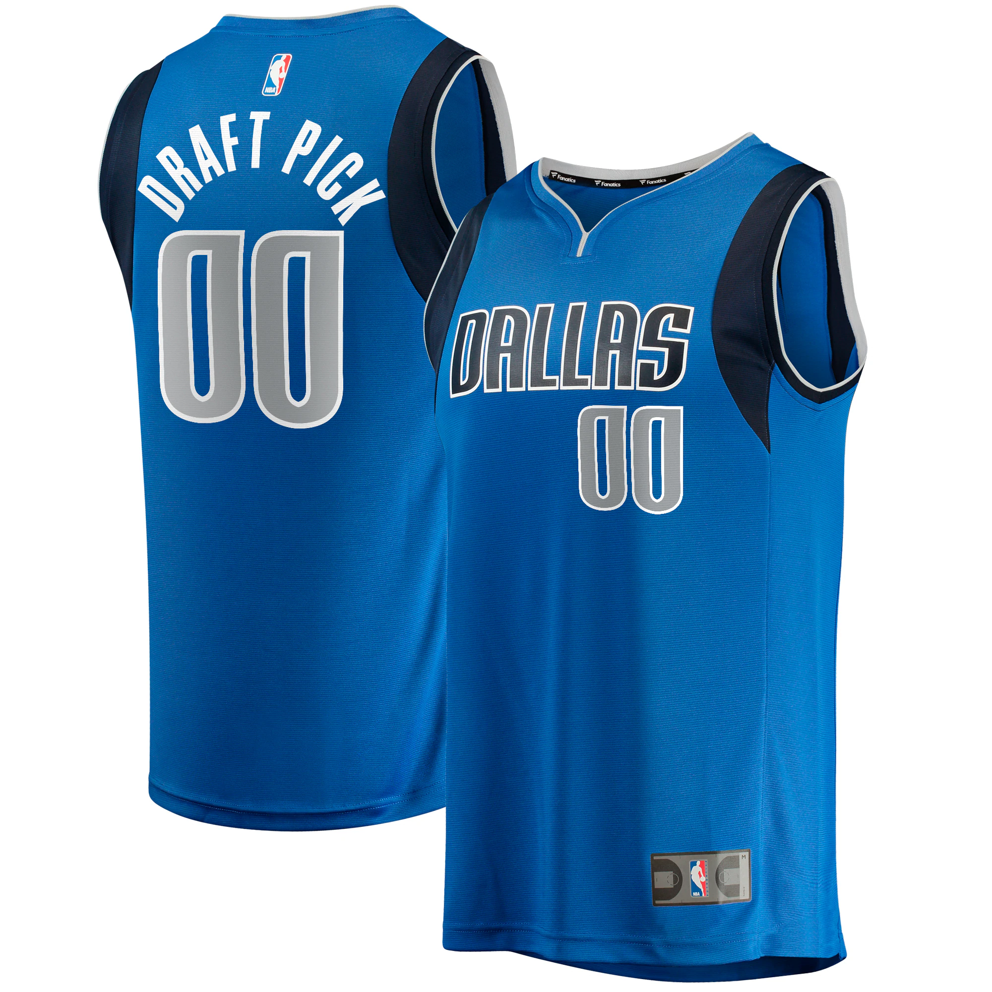 First Round Dallas Mavericks Fanatics Branded 2023 Nba Draft First Round Pick Fast Break Replica Basketball Jersey - Icon Edition - Royal