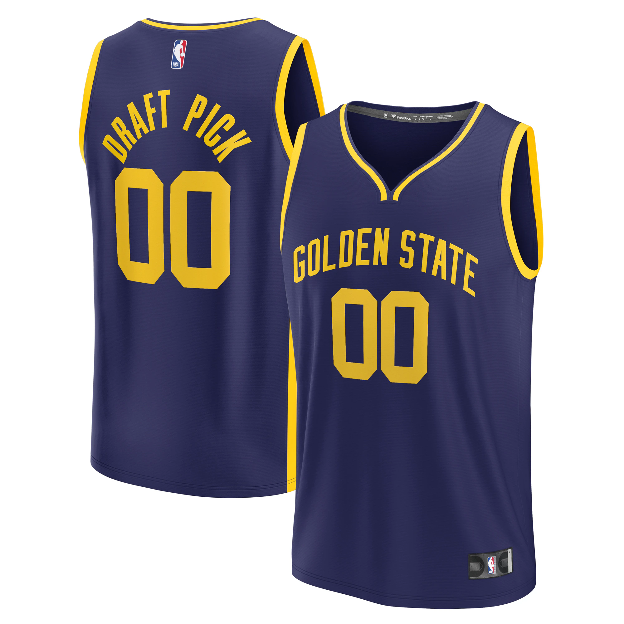 First Round Golden State Warriors Fanatics Branded Youth 2023 Nba Draft First Round Pick Fast Break Replica Basketball Jersey - Statement Edition - Navy