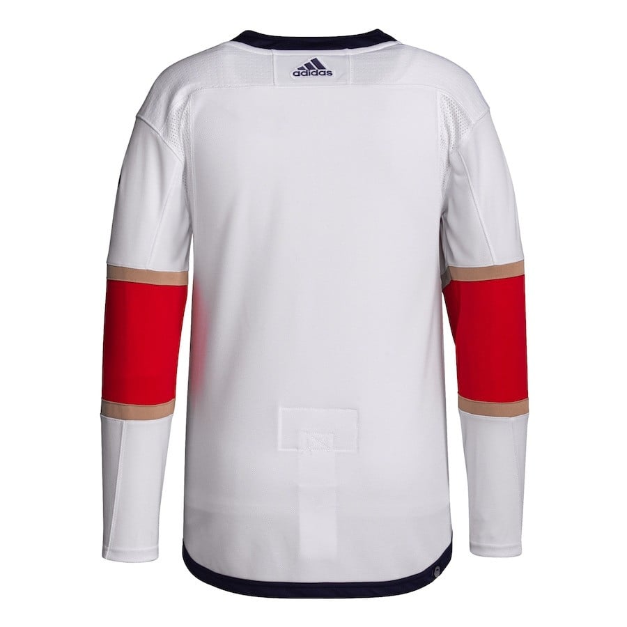 Alternative view of Florida Panthers 2023 Stanley Cup Final Away Primegreen Hockey Jersey - White - JS560 