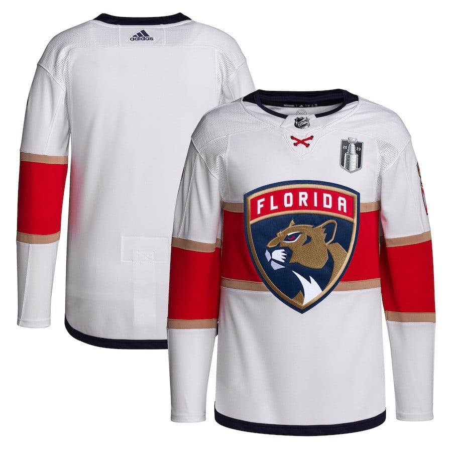 Florida Panthers 2023 Stanley Cup Final Away Primegreen Hockey Jersey - White - JS560 