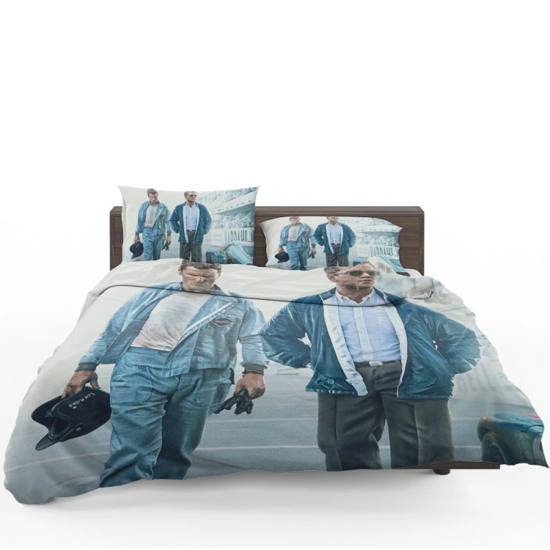 Ford V Ferrari Movie Christian Bale Matt Damon Bedding Set - Custom Bedding Set