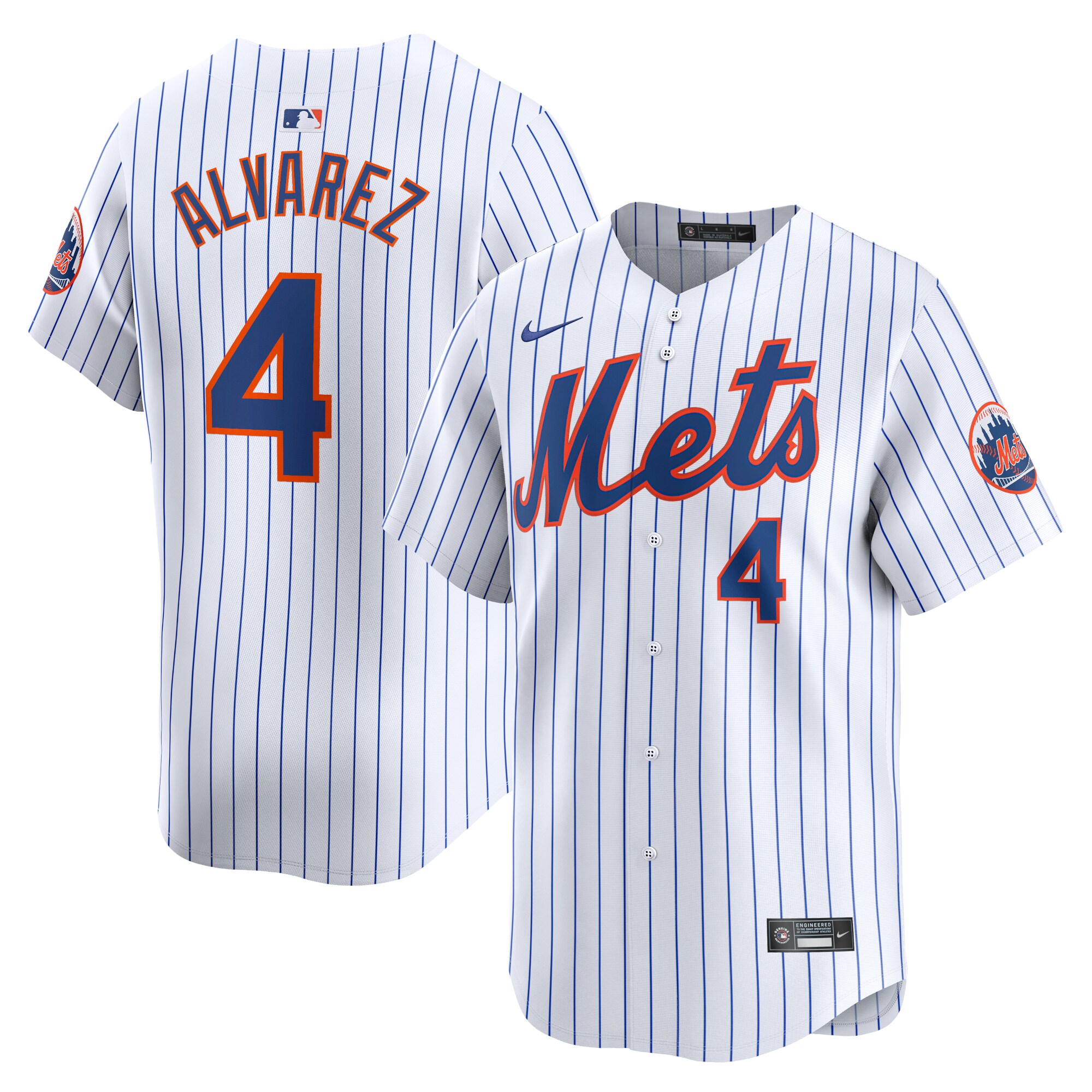 Francisco Alvarez New York Mets Home Limited Player Baseball Jersey - White