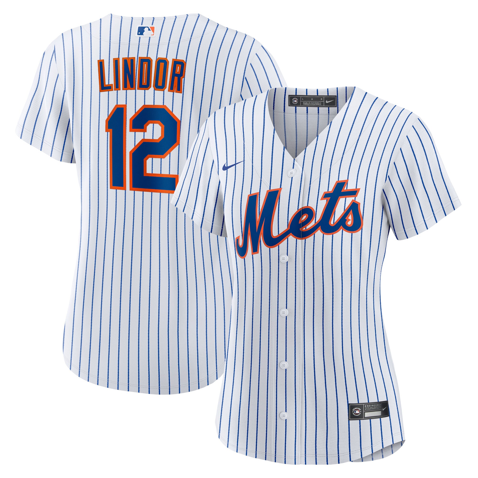 Francisco Lindor New York Mets Women’s Home Replica Player Jersey – White