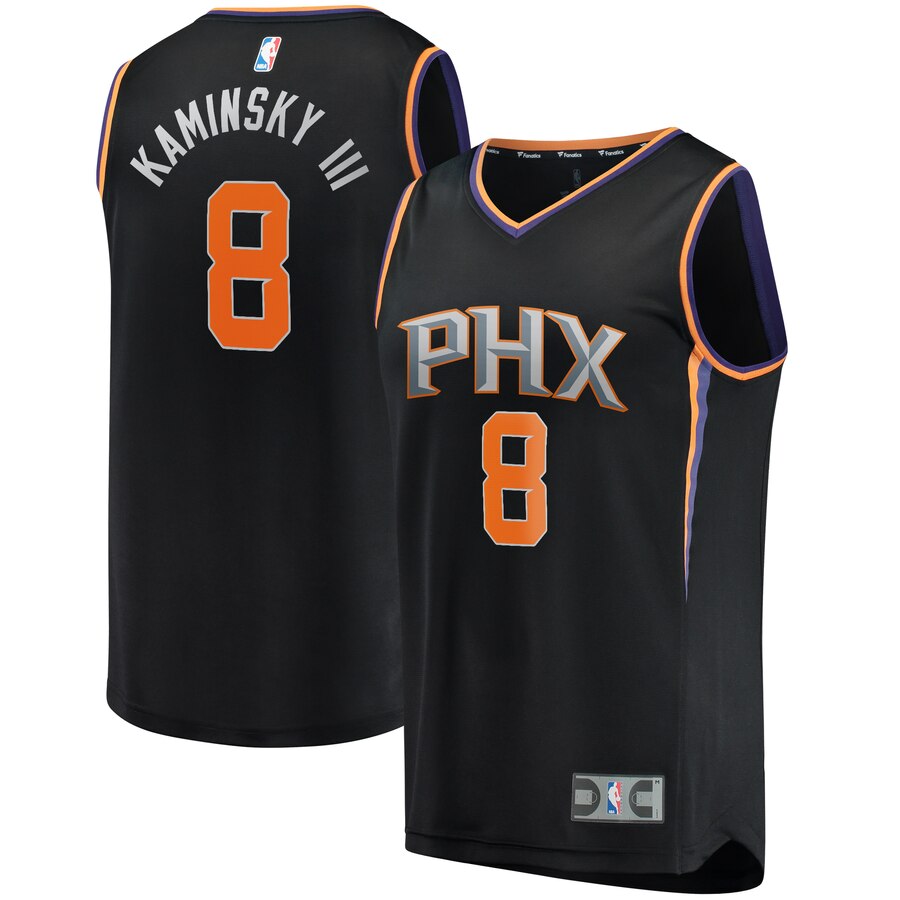 Frank Kaminsky Iii Phoenix Suns Fanatics Branded Fast Break Player Basketball Jersey – Statement Edition – Black