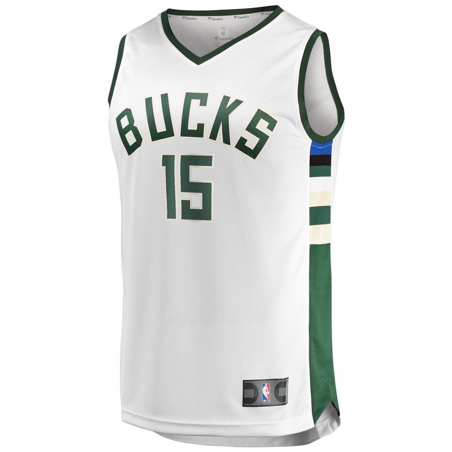Alternative view of Frank Mason Iii Milwaukee Bucks Fanatics Branded Fast Break Player Basketball Jersey – Association Edition – White