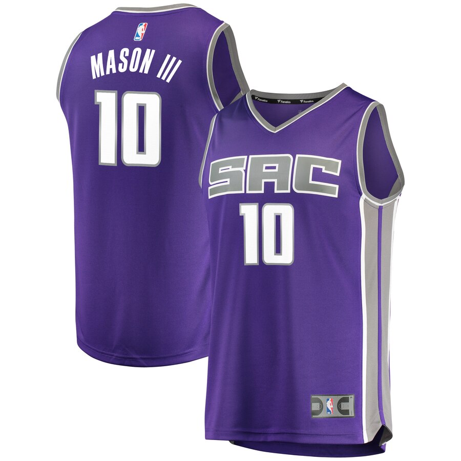 Frank Mason Iii Sacramento Kings Fanatics Branded Youth Fast Break Road Replica Basketball Jersey Purple - Icon Edition