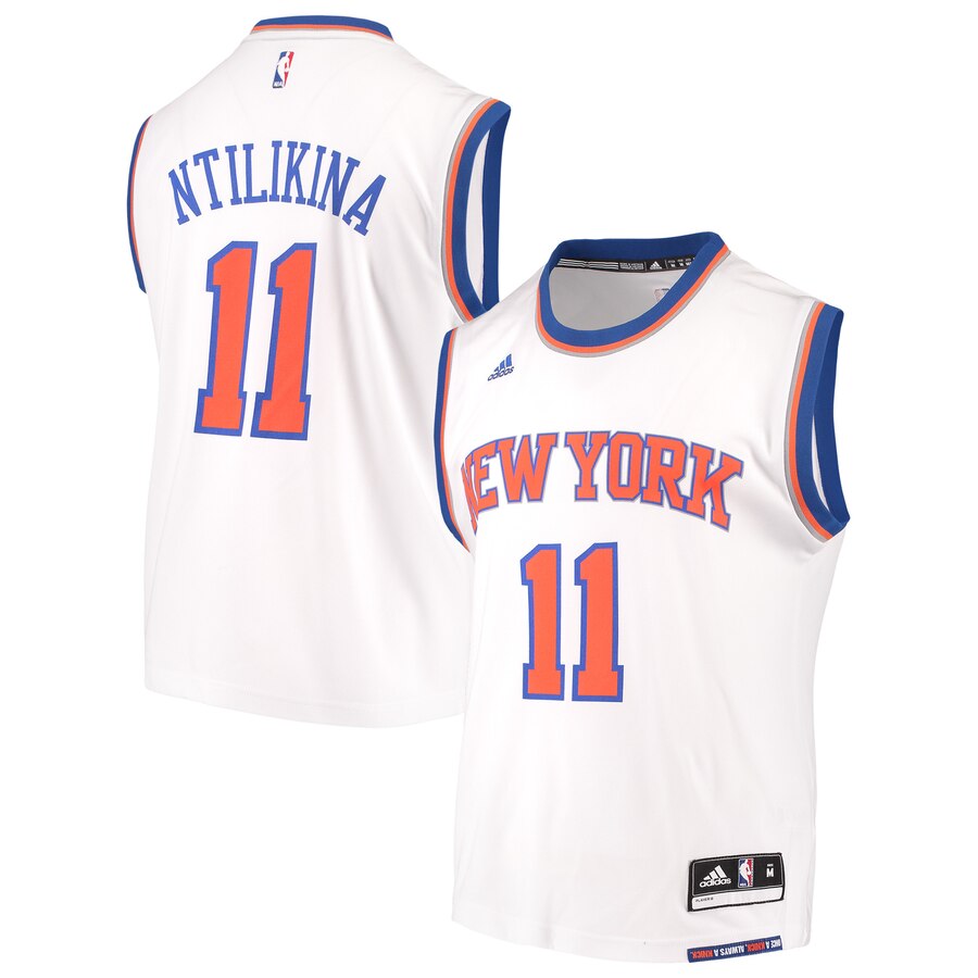 Frank Ntilikina New York Knicks Adidas Home Replica Basketball Jersey - White
